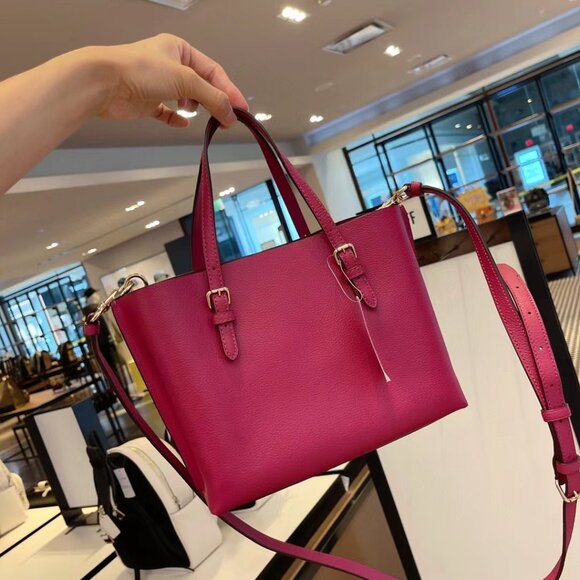 NWT Coach C4084 Mollie Tote 25 Crossbody Leather Handbag $328 - Picture 3 of 6